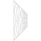 Ekena Millwork Set of Four Panels for 94 1/2"W x 36 1/4"H Hillrose Fretwork Wainscot Wall Paneling WPKP18X01X47HRE - alternate 2